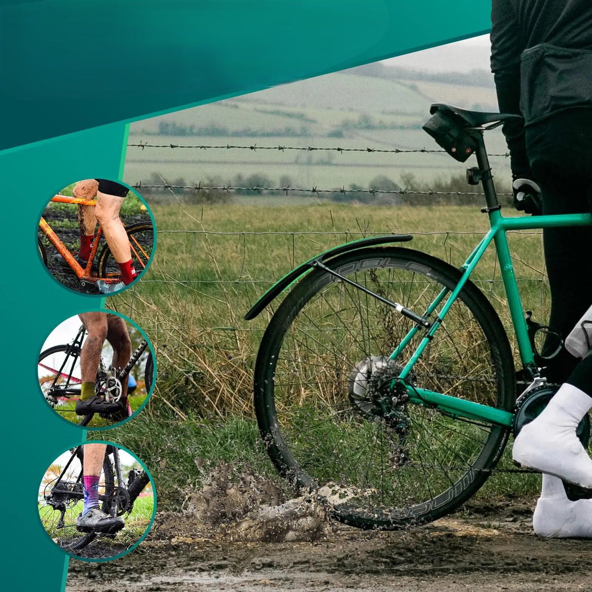 Road Bike & MTB Mudguard Fender – 700C Front and Rear Water Protection for Cleaner, Drier Cycling on Any Terrain