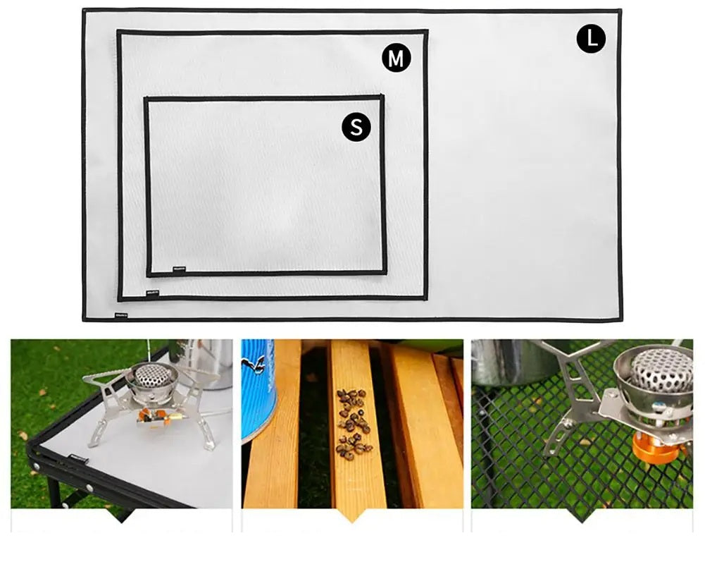 Camping Fireproof Grill Mat – Flame Retardant Ember Blanket, Heat-Resistant Insulation Pad for Outdoor Barbecue, Picnic, and Safe Camping Cooking