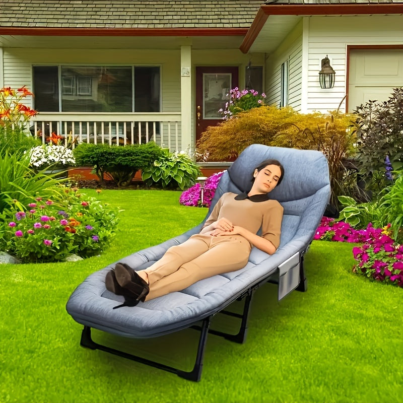 Foldable Heavy Duty Bed – Portable Sleeping Solution with Comfort-First Design for Guests, Camping, Travel, or Emergency Use