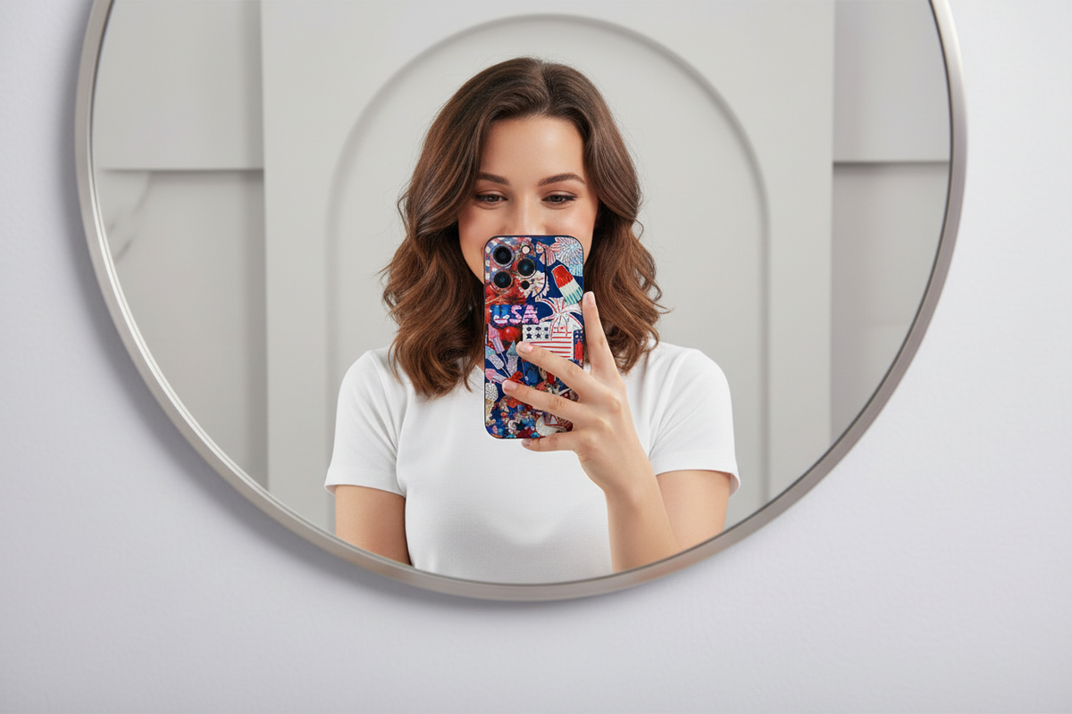 Independence Day iPhone Case – Protective Phone Cover with All-Round Lens Guard & Patriotic Design for iPhone 11–16 Series, Fun Gift for Boys & Girls
