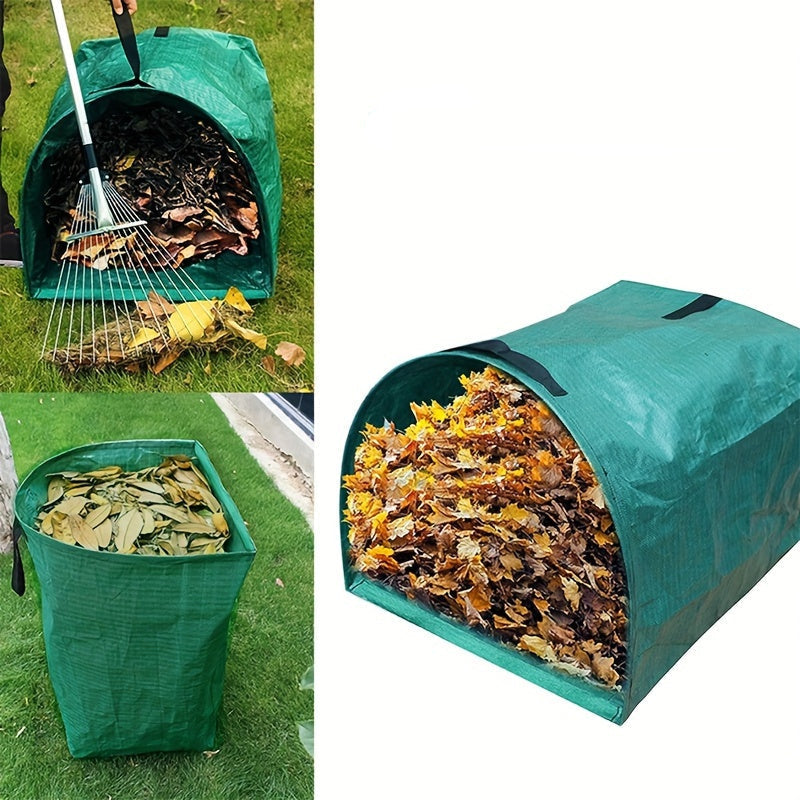 Heavy-Duty Garden Leaf Collection Bag – Reusable PP Yard Waste Disposal Tote for Outdoor Cleanup, Tree Leaves & Lawn Debris