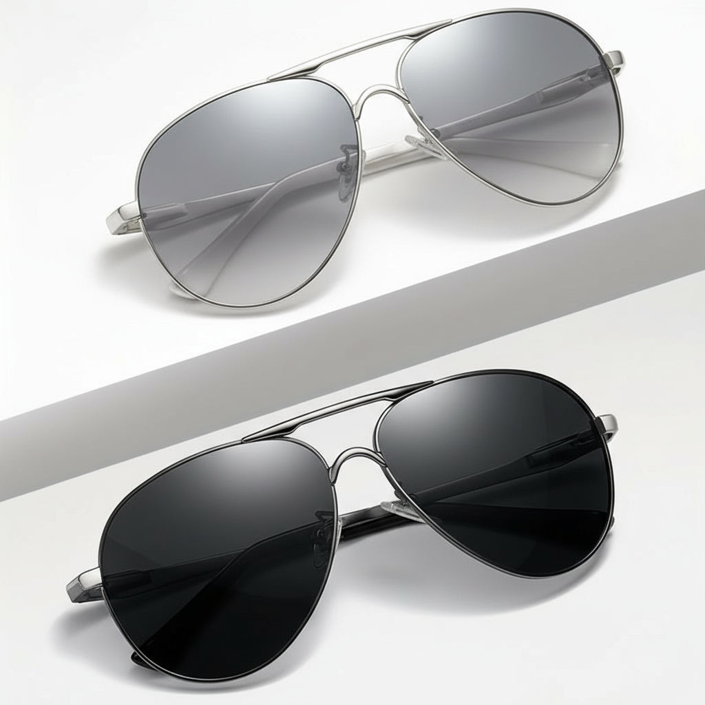 Photochromic Sunglasses – UV400 Protection, Transition Lenses, Anti-Glare Night Vision Glasses for Men & Women
