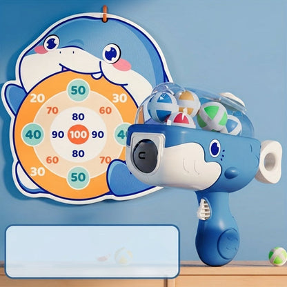 Whale Sticky Ball Shooting Toy – Interactive Target Game for Kids’ Indoor & Outdoor Fun, Birthday & Holiday Gift Set