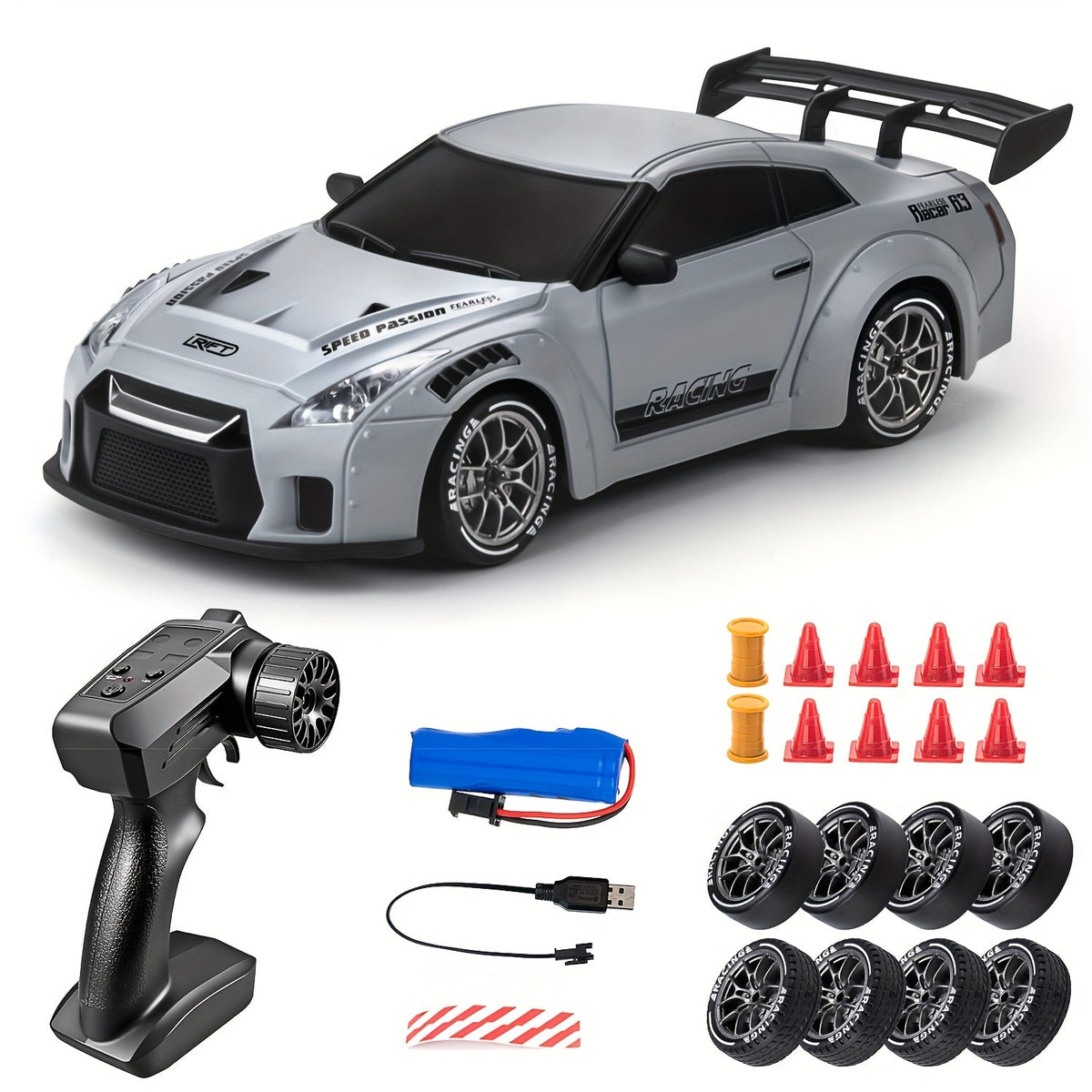 Drift King 4WD RC Car – High-Speed 2.4G Remote Control Half Proportional Throttle Car Toy for Winter Fun, Off-Road Racing & Drift Adventures