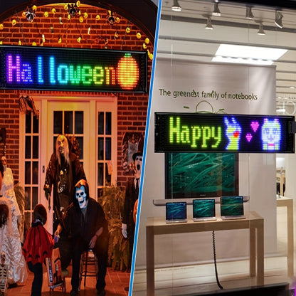 Programmable LED Scrolling Sign – Flexible Matrix Display Board with Custom Messages for Businesses, Shops, Events, and Creative Advertising