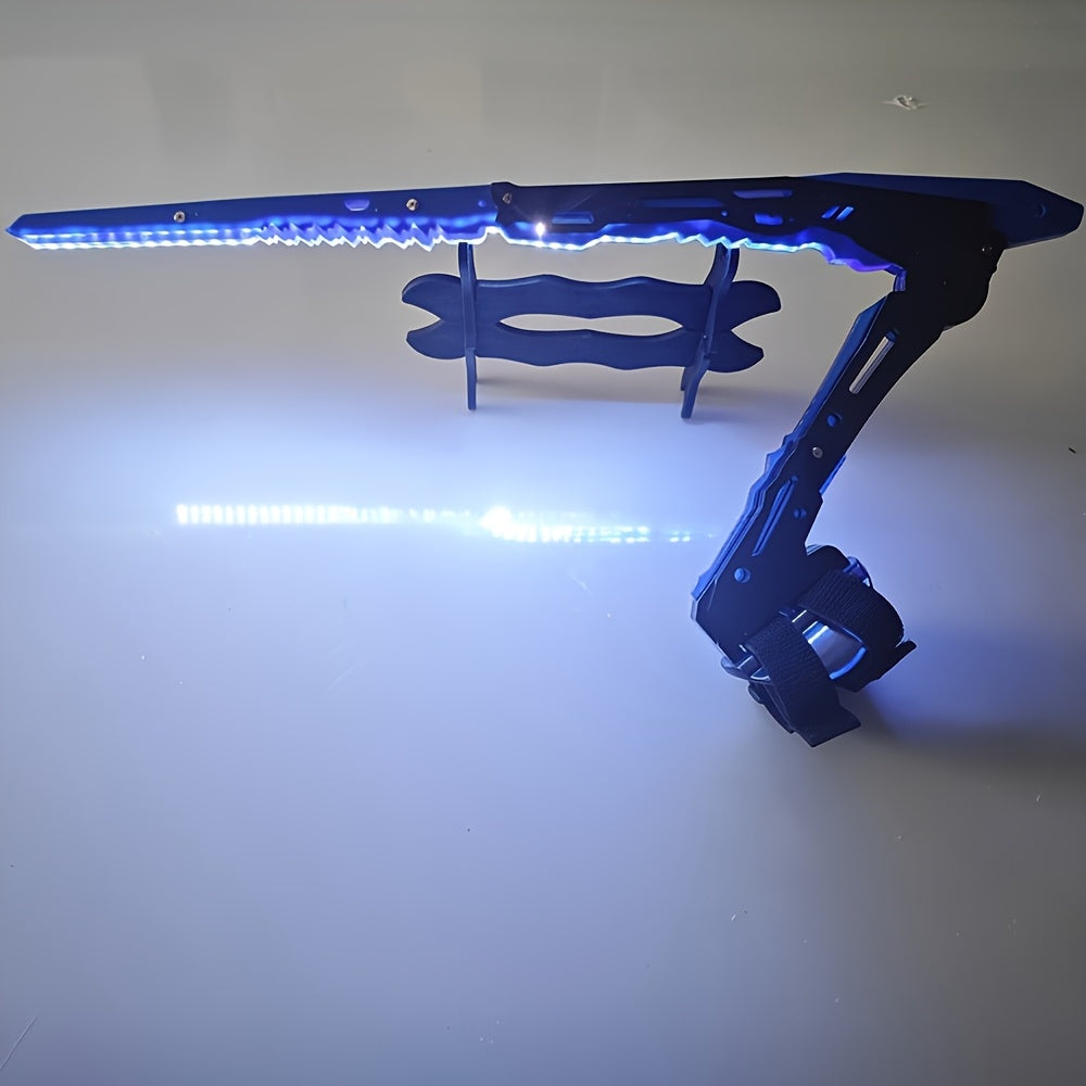 Cyberpunk LED Mantis Knife Set – Futuristic Costume Prop with Neon Edge Detailing for Cosplay, Parties, and Sci-Fi Action Looks