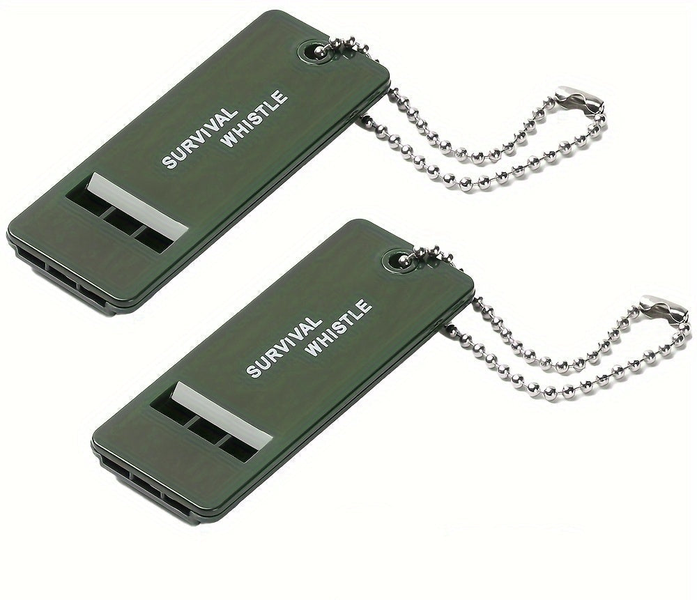 Tri-Frequency Emergency Survival Whistle – High-Pitch Outdoor Signal Tool for Camping, Hiking, Rescue Kits & Holiday Gifting