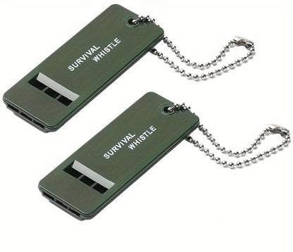Tri-Frequency Emergency Survival Whistle – High-Pitch Outdoor Signal Tool for Camping, Hiking, Rescue Kits & Holiday Gifting