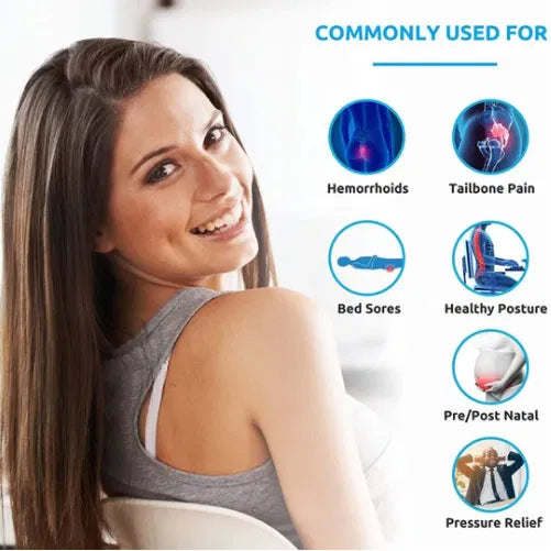 VernCushion Hemorrhoids & Coccyx Pain Relief Cushion
