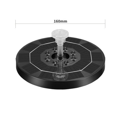 LED Solar Fountain, Solar Water Fountains with 3000mAh Battery 6 Nozzles, for Bird Bath, Garden and Outdoor
