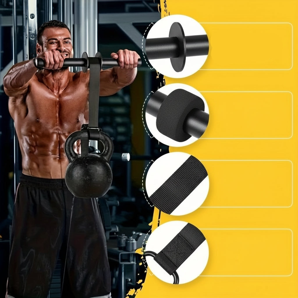 Iron Wrist & Forearm Strengthener – Universal Muscle Training Bar for Grip Power, Arm Exercise & Fitness Workouts, No Battery Required