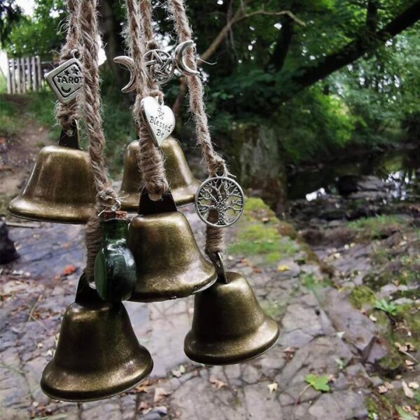 Witches Bells, Door Protection Charm, Wicca Decor(clearing negative energy).