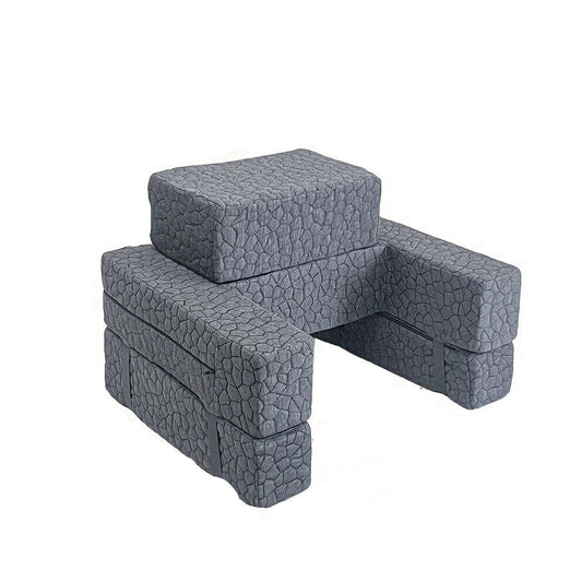 Adult Bed Rest Pillow – High-Density Reading Cushion with Cup Holder & Armrests for Sofa, Bed & Relaxing Support