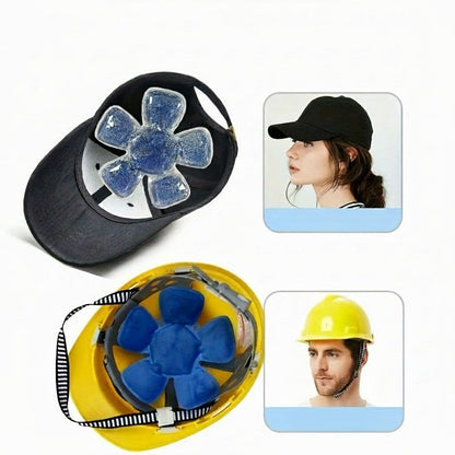 Summer Cooling Ice Gel Hat Pad – Reusable Cold Compress for Headache Relief, Fever Cooling, Outdoor Heat Protection & Travel Comfort