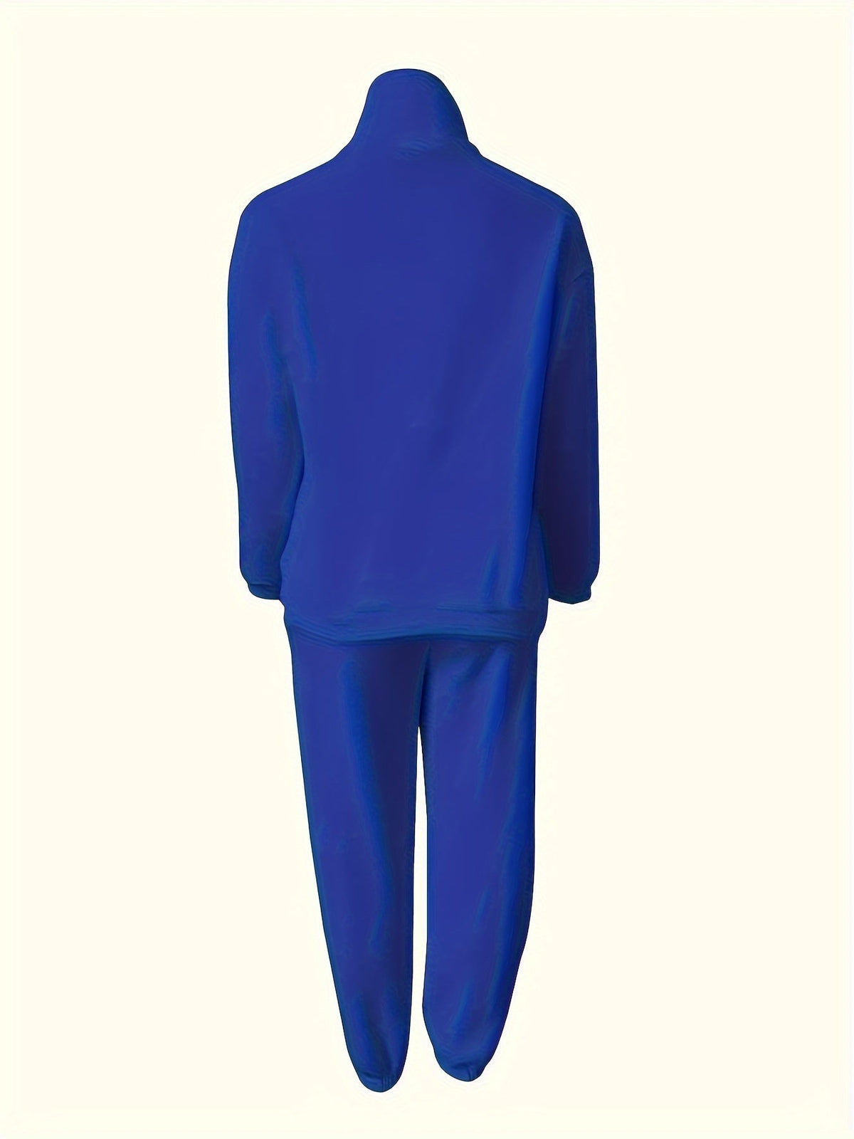 Women’s Two-Piece Zip Sweatshirt & Pants Set – Long Sleeve Casual Lounge Outfit with Elastic Waist Design