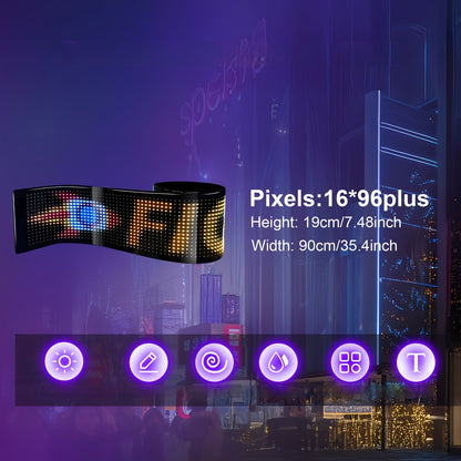 Programmable LED Scrolling Sign – Flexible Matrix Display Board with Custom Messages for Businesses, Shops, Events, and Creative Advertising