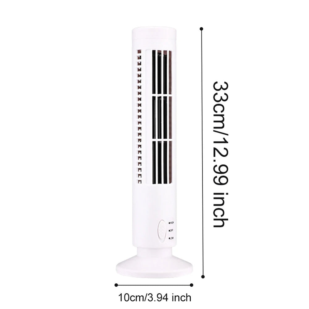 Mini Desktop Air Conditioner with USB Bladeless Cooling
