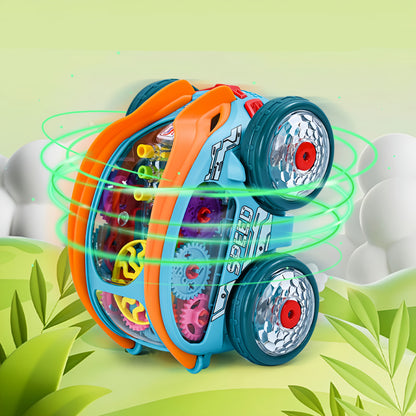 Automatic Dump Truck Toy with Lights and Music – Self-Driving Colorful Action Toy for Kids’ Birthday and Holiday Fun with Endless Playtime