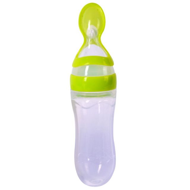 Baby Spoon Bottle Feeder -  Silicone Feeding Spoons for Kids, Toddler, Cutlery Utensils Children Accessories Newborn