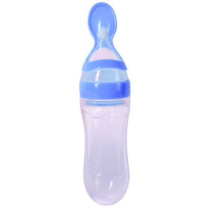 Baby Spoon Bottle Feeder -  Silicone Feeding Spoons for Kids, Toddler, Cutlery Utensils Children Accessories Newborn