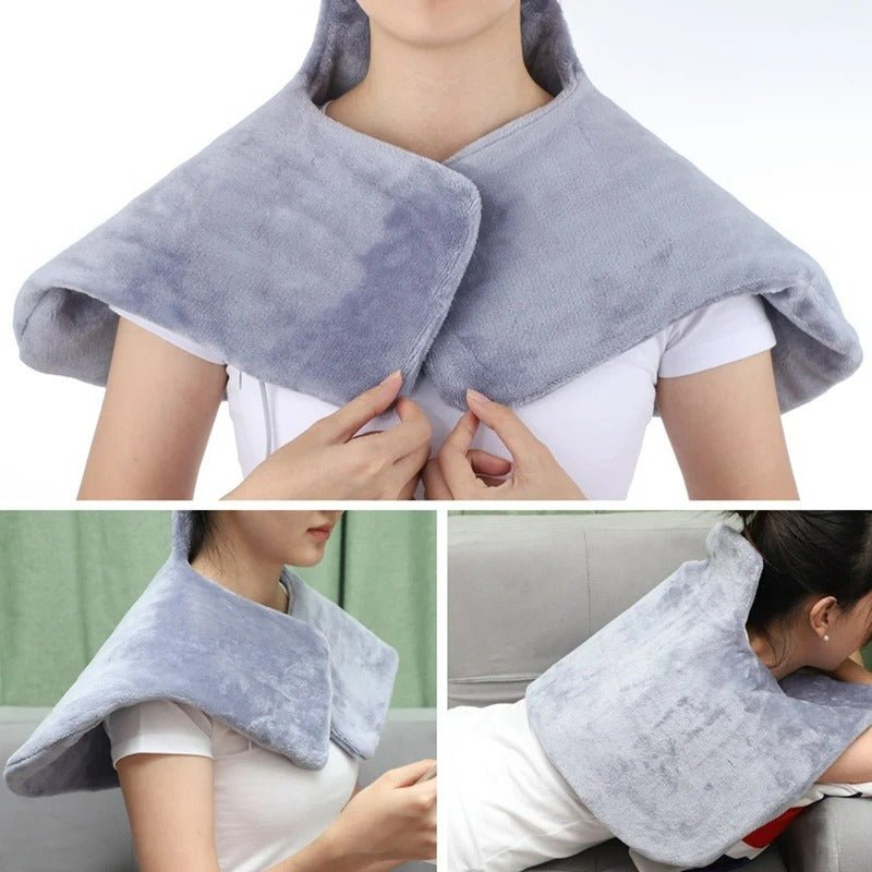 Back Neck & Shoulder Heat Wrap Pad - Electric Heating Therapy Pad