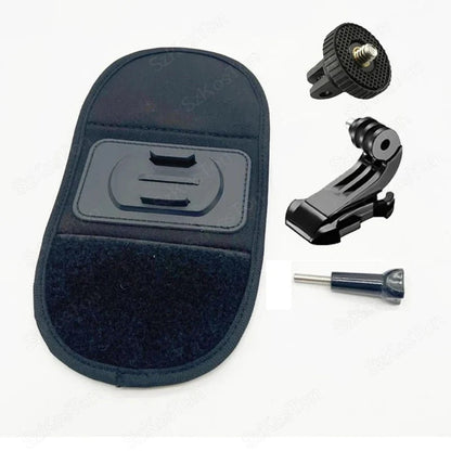 Backpack Strap Mount – Secure & 360° Rotating Adjustable Action Camera Holder