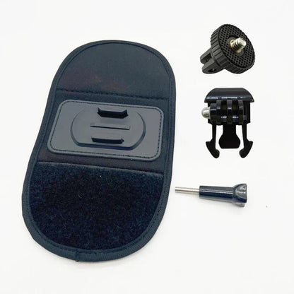 Backpack Strap Mount – Secure & 360° Rotating Adjustable Action Camera Holder
