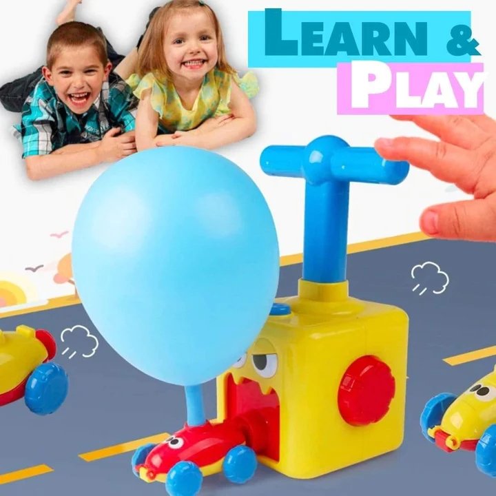 Balloon Race Car Toy - Educational Science Experiment Toy For Kids