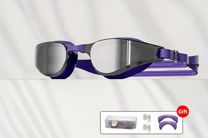 Anti-Fog HD Swimming Goggles – Wide Panoramic Waterproof Swim Glasses for Adults with Durable PC Lenses and Comfort Fit