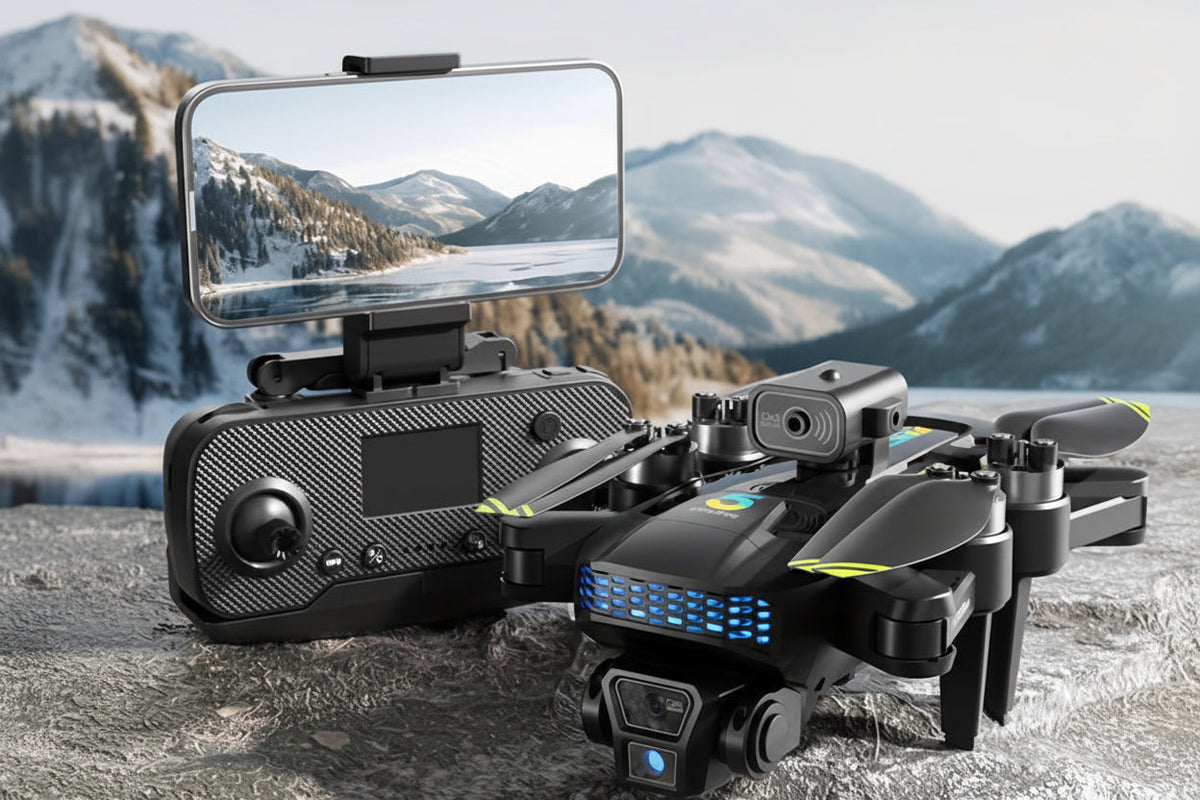 GPS Drone with Camera – Foldable Long-Range Quadcopter with Follow-Me and Gesture Control