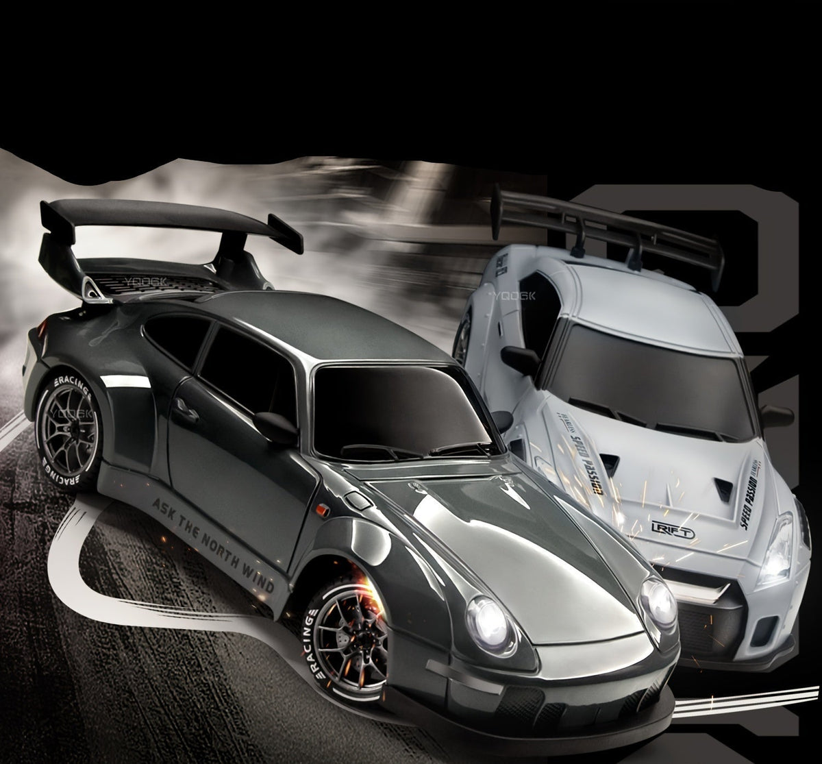 Drift King 4WD RC Car – High-Speed 2.4G Remote Control Half Proportional Throttle Car Toy for Winter Fun, Off-Road Racing & Drift Adventures