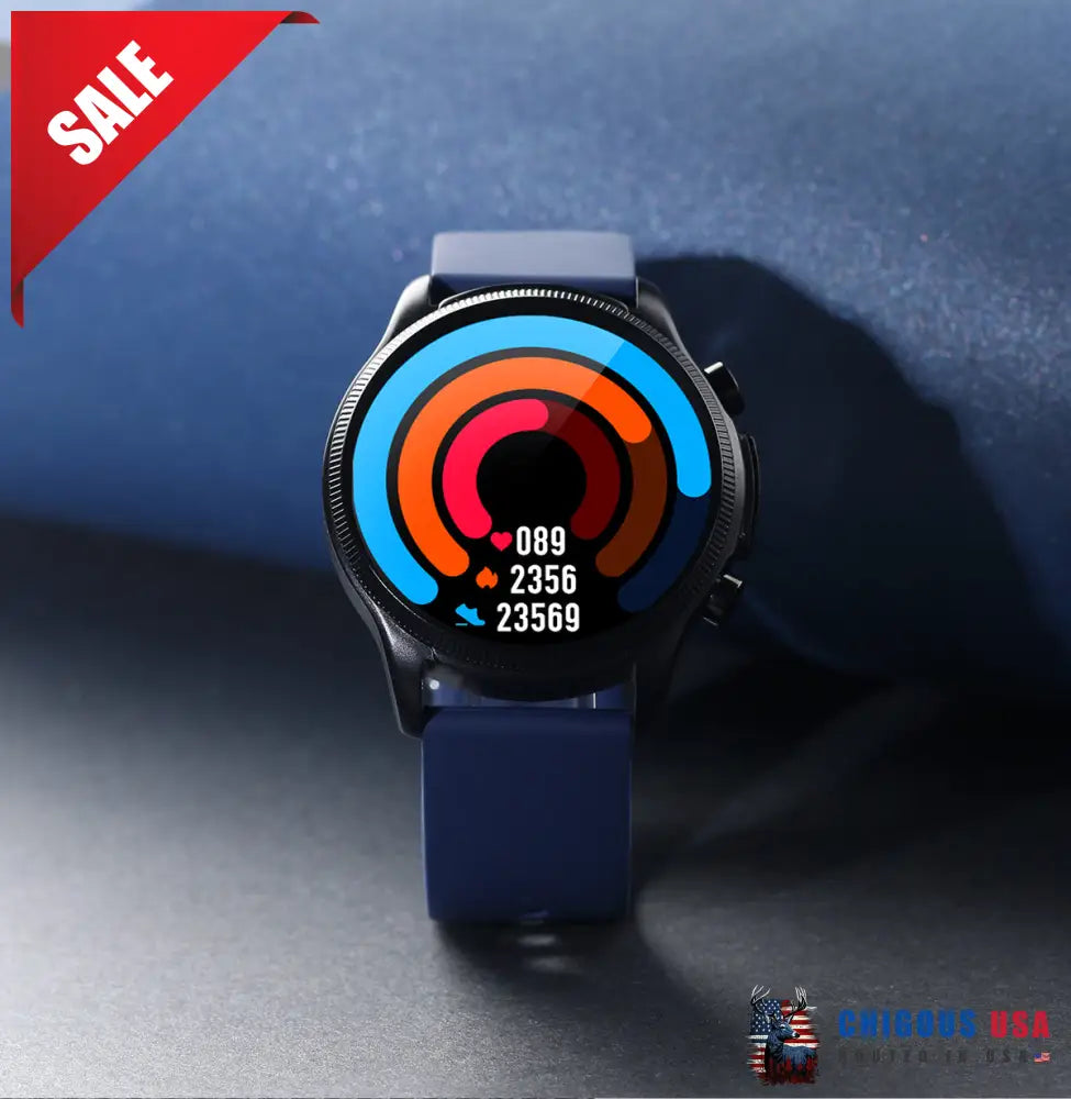 Bearscome Bce400 Ecg/Ekg Blood Pressure Spo2 Heart Rate Fitness Tracker Waterproof Smart Watch