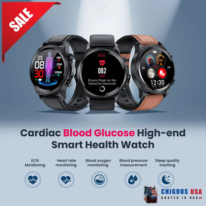 Bearscome Bce400 Ecg/Ekg Blood Pressure Spo2 Heart Rate Fitness Tracker Waterproof Smart Watch