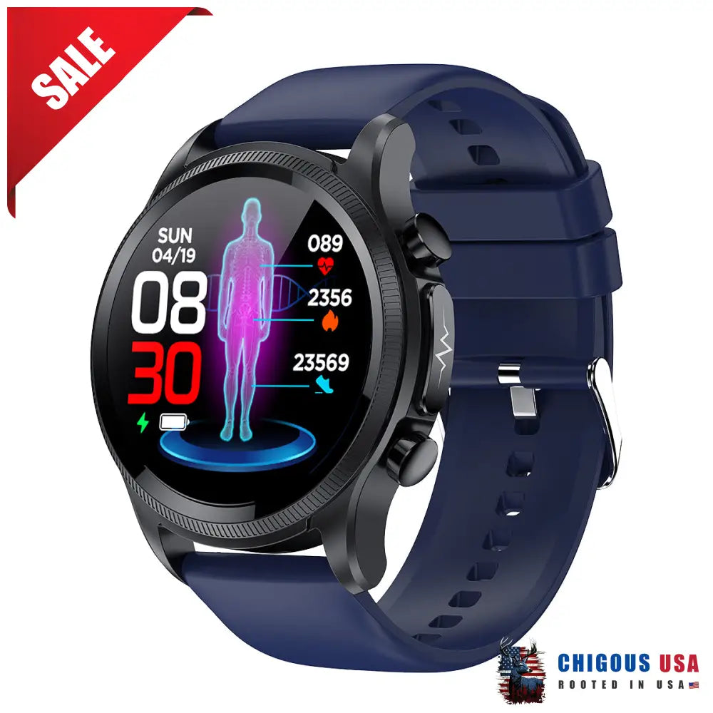 Bearscome Bce400 Ecg/Ekg Blood Pressure Spo2 Heart Rate Fitness Tracker Waterproof Smart Watch Tech