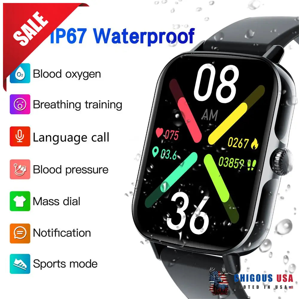 Bearscome Bcf107 Blood Pressure Heart Rate Oxygen Sugar Sleep Monitoring Bluetooth Call Waterproof