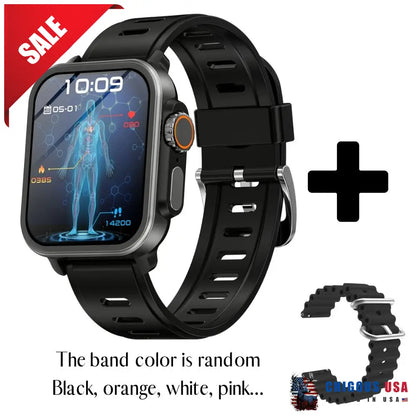 Bearscome Bcf57 Blood Sugar Pressure Heart Rate Oxygen Sleep Monitoring Waterproof Smartwatch Vee