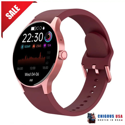 Bearscome Bluetooth Talk Play Music Health Waterproof Smartwatch