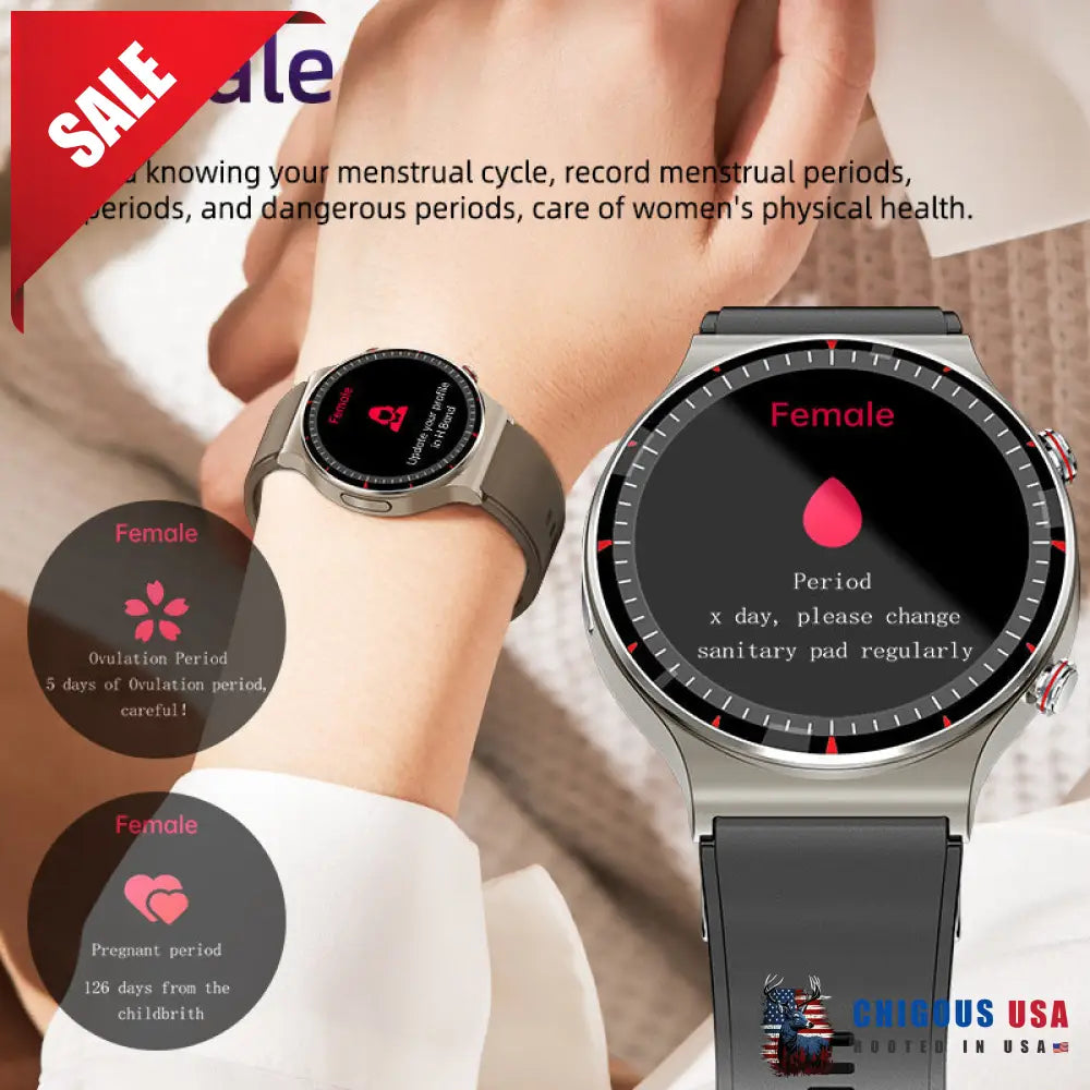 Bearscome Cfda Ecg Blood Oxygen Heart Rate Health Monitoring Smart Watch Smartwatch