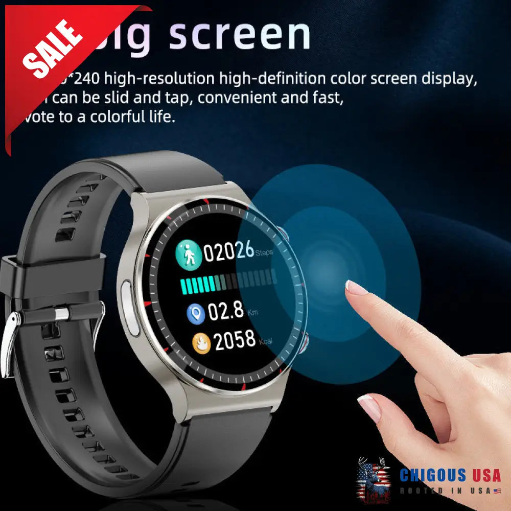 Bearscome Cfda Ecg Blood Oxygen Heart Rate Health Monitoring Smart Watch Smartwatch