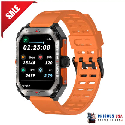 Bearscome Cobra Military Outdoor Smartwatch Orange