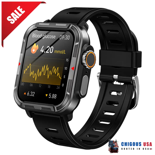 Bearscome Ecg Blood Glucose Sleeping Bluetooth Call Smartwatch 2024 Best Vee Pro Black Smartwatch