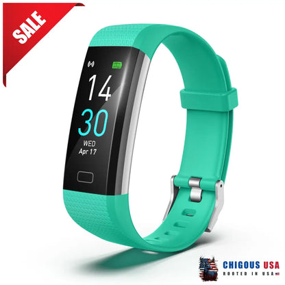 Bearscome Heart Rate Blood Glucose Pressure Monitoring Bluetooth Waterproof Smart Watch Green