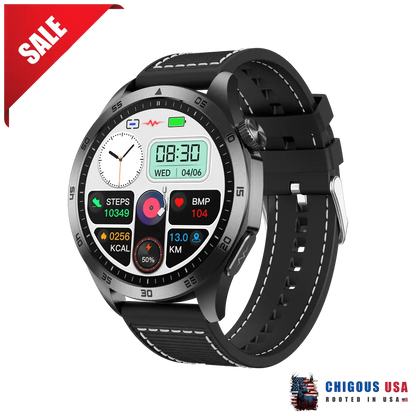 Bearscome Pro 4 Intelligent Micro-Physical Examination Blood Glucose Ecg Pressure Oxygen Smartwatch