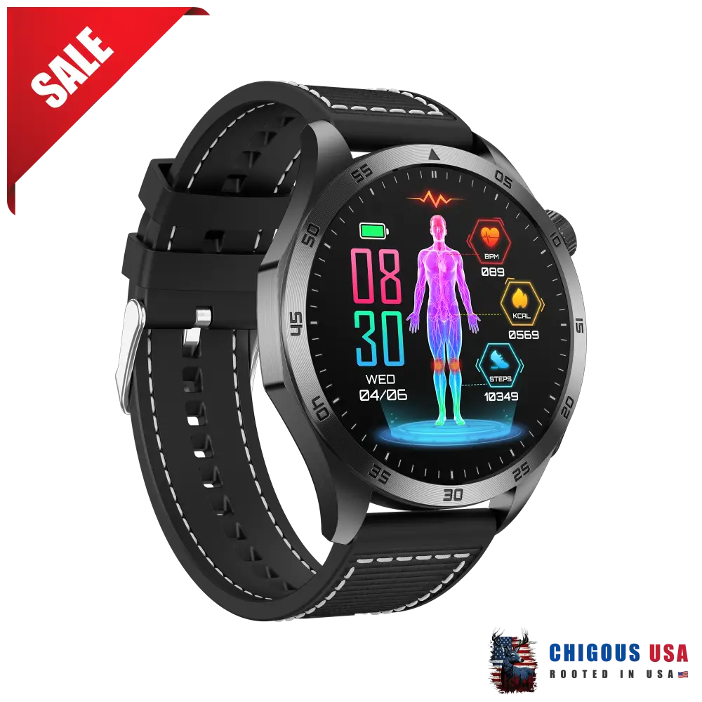 Bearscome Pro 4 Intelligent Micro-Physical Examination Blood Glucose Ecg Pressure Oxygen Smartwatch