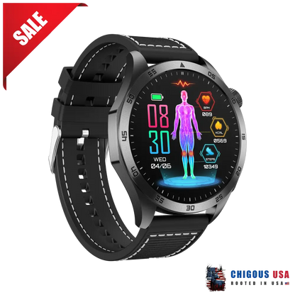 Bearscome Pro 4 Intelligent Micro-Physical Examination Blood Glucose Ecg Pressure Oxygen Smartwatch