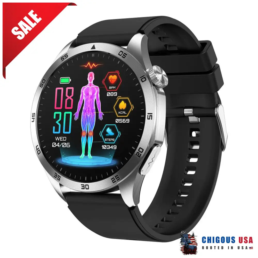 Bearscome Pro 4 Intelligent Micro-Physical Examination Blood Glucose Ecg Pressure Oxygen Smartwatch