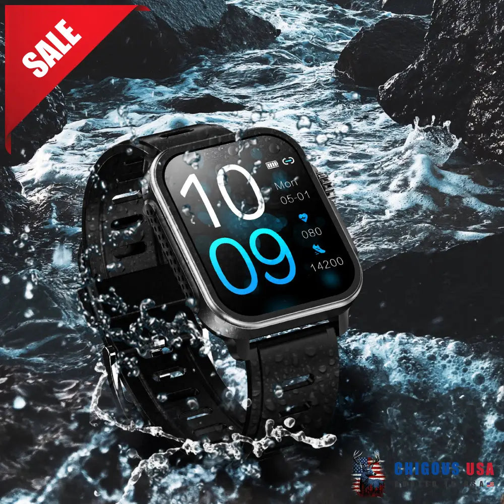 Bearscome Vee Bluetooth Call Ecg/Ekg Blood Oxygen Sleep Monitoring Music Smartwatch Smartwatch