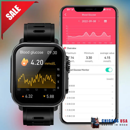 Bearscome Vee Bluetooth Call Ecg/Ekg Blood Oxygen Sleep Monitoring Music Smartwatch Smartwatch