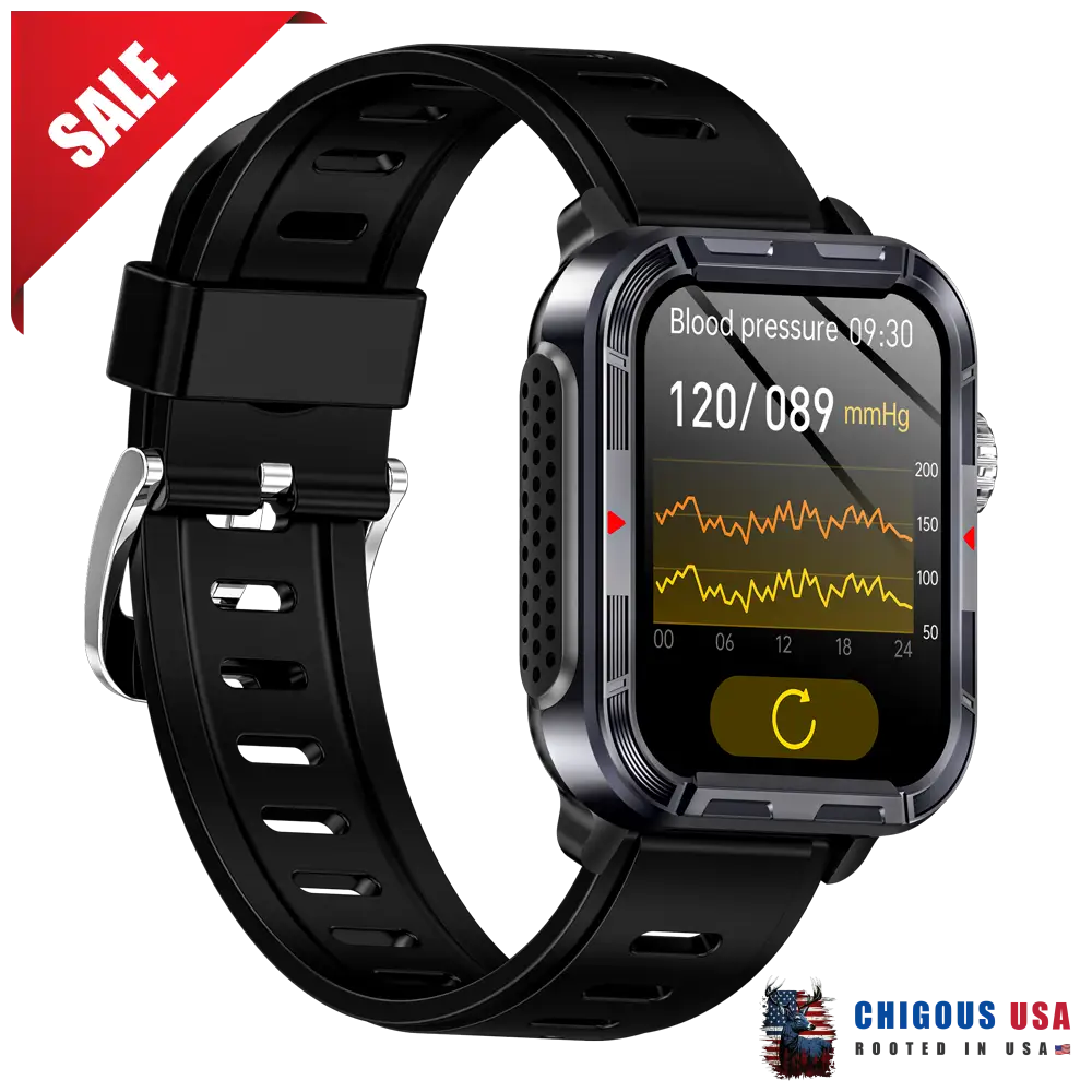 Bearscome Vee Pro Rugged Sports Smartwatch For Body Composition /Ecg/ Blood Sugar/Blood