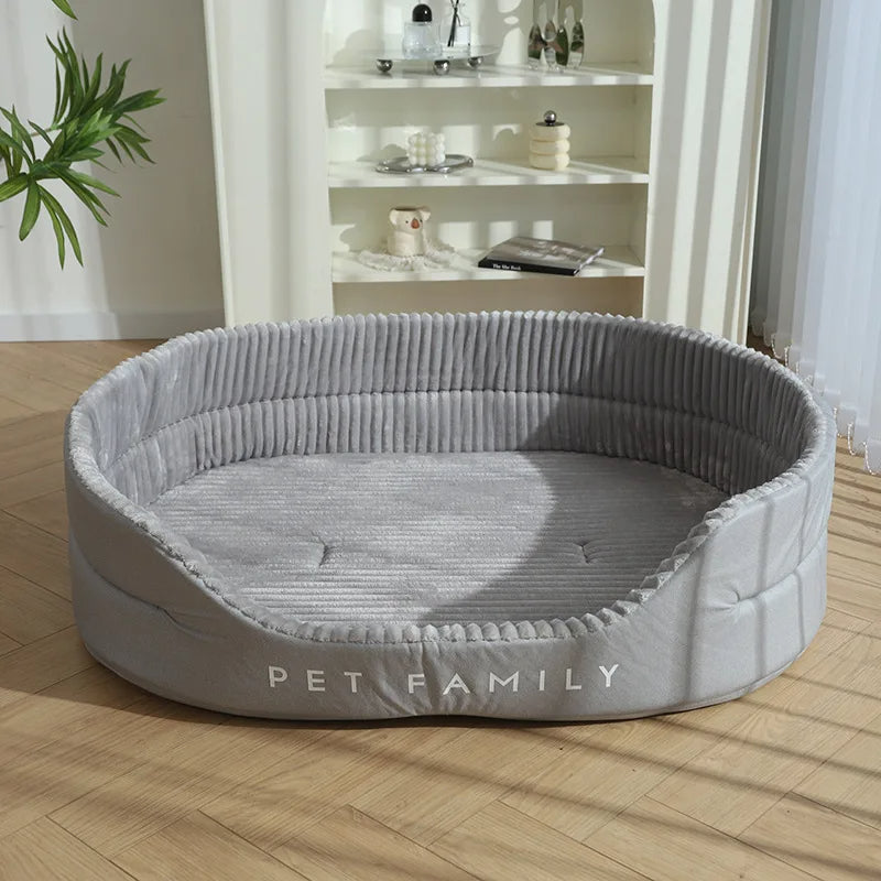 Ultra-Soft Plush Dog Bed - Bite-Resistant, Dirt-Proof, Machine Washable Cozy Haven for All Season Pet Comfort